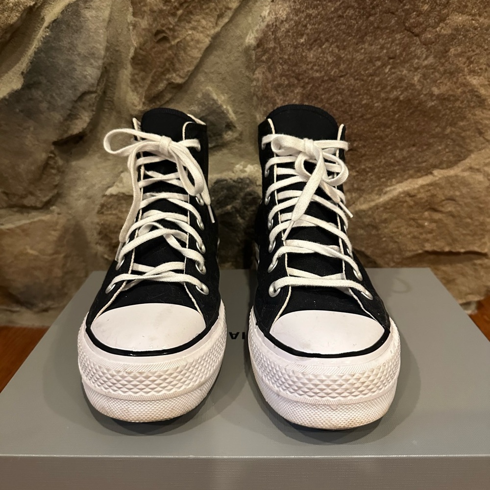 Converse Black and White High-Tops